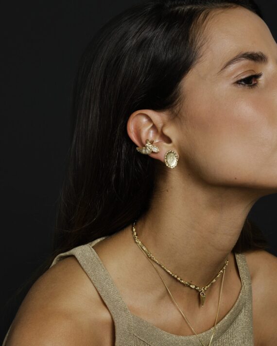 Brinco Oval Heart Earring