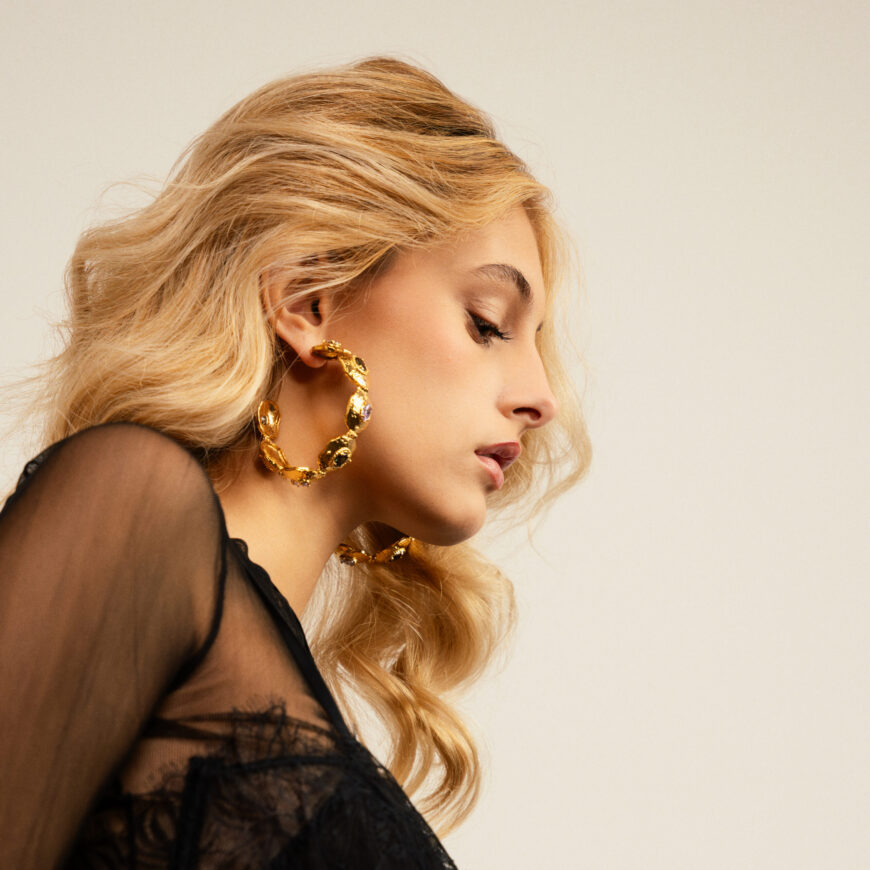 Brincos Beauty Queen Hoop