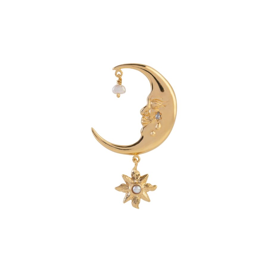 Brincos Solis & Luna Solitaire
