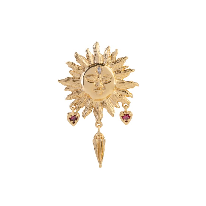 Brincos Solis & Luna Solitaire